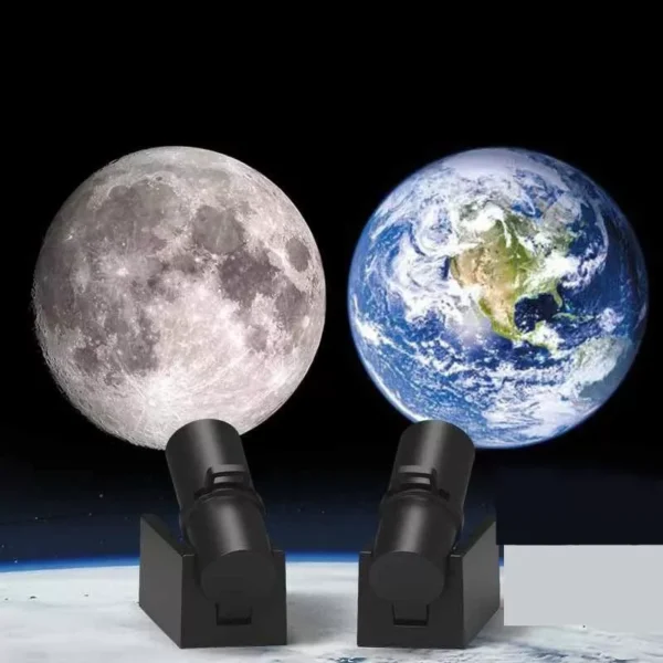 Enchanting Moon and Earth LED Projection Lamp - Image 2