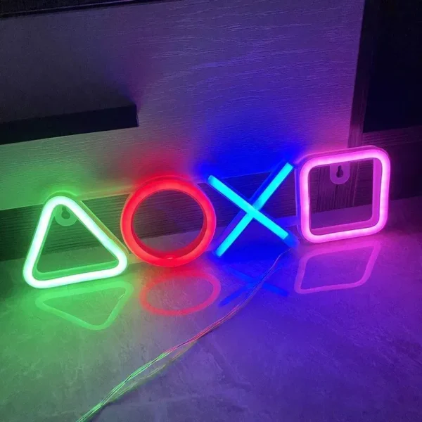 USB-Powered Neon Gaming Icon Light - Image 6