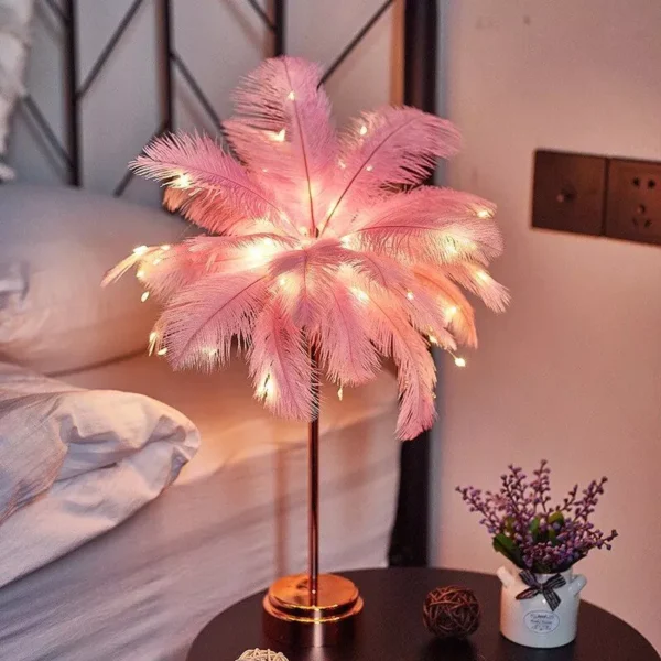 Luminous Feather LED Table Lamp - Image 3