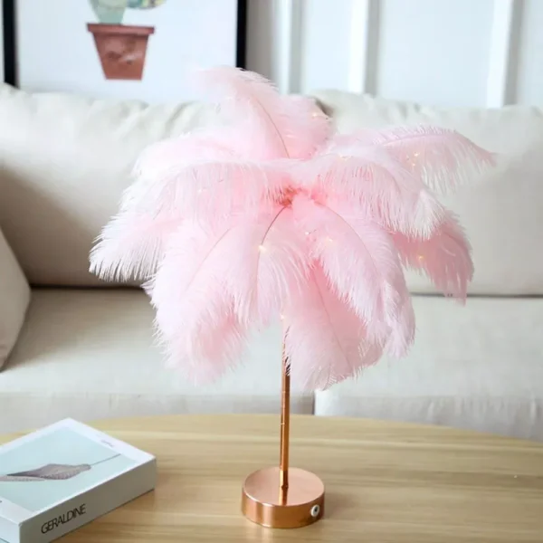 Luminous Feather LED Table Lamp - Image 6