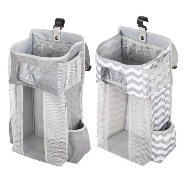 Multi-Functional Diaper Stacker & Nursery Organizer - Space Saving Crib and Wall Storage Solution