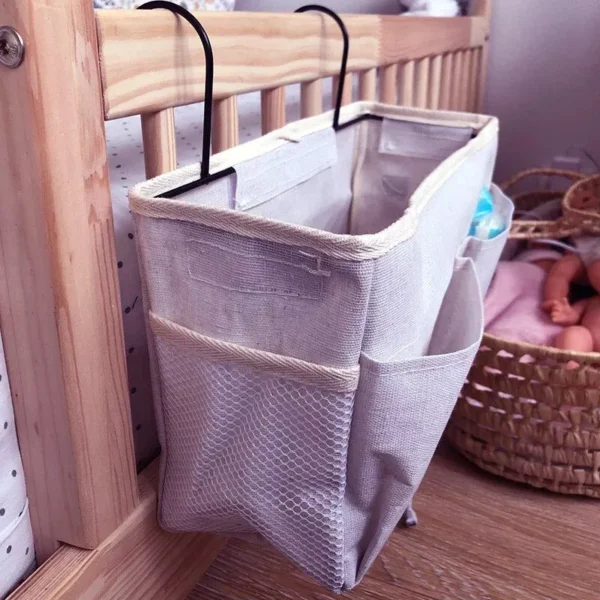 Portable Crib Hanging Organizer for Baby Essentials - Image 5