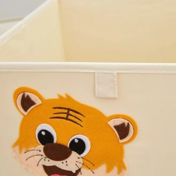 13" Foldable Embroidery Animal Cube Storage Box - Image 6