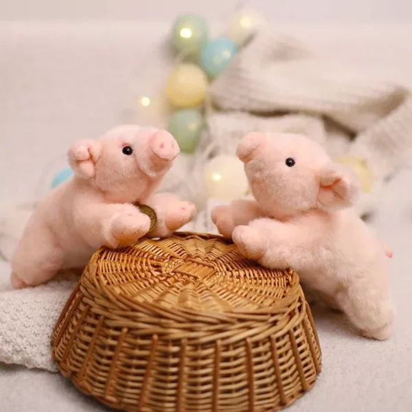 Cute Kawaii Pink Piggy Plush Toy - Image 2