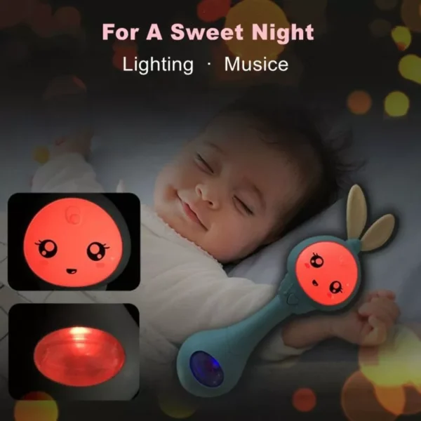 Multi-Functional Baby Music Rattle - Flashing Teether Toy for Soothing & Education - Image 4