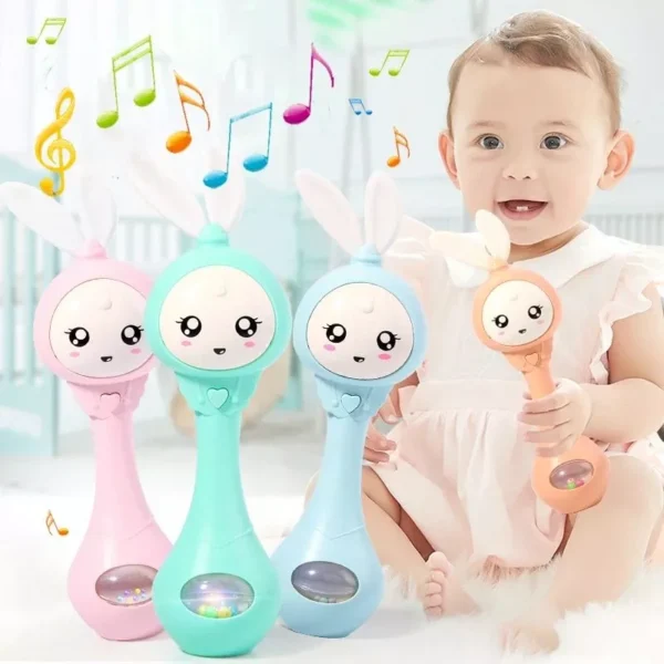 Multi-Functional Baby Music Rattle - Flashing Teether Toy for Soothing & Education - Image 6