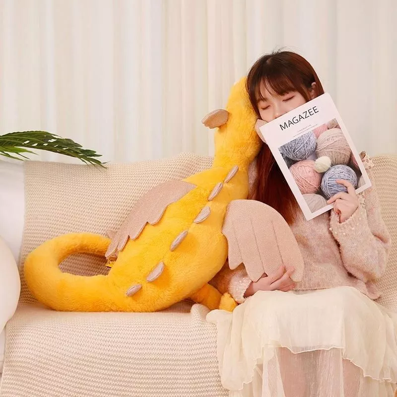 50~100cm Flying Dragon Doll Plush Toy Stuffed Loong Fantastic Giant Dinosaur Dino Animal Plushie Peluche Kids Gift