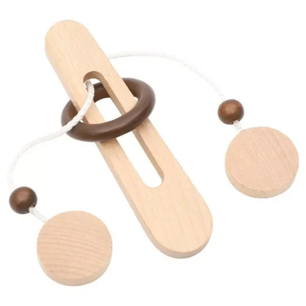 Wooden Brain Teaser Puzzle - Montessori Decompression Thinking Game for All Ages - Image 4