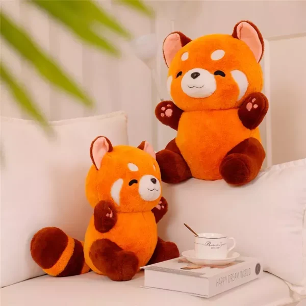 Red Panda Plushie Doll - Soft Fluffy Stuffed Animal Hug Pillow