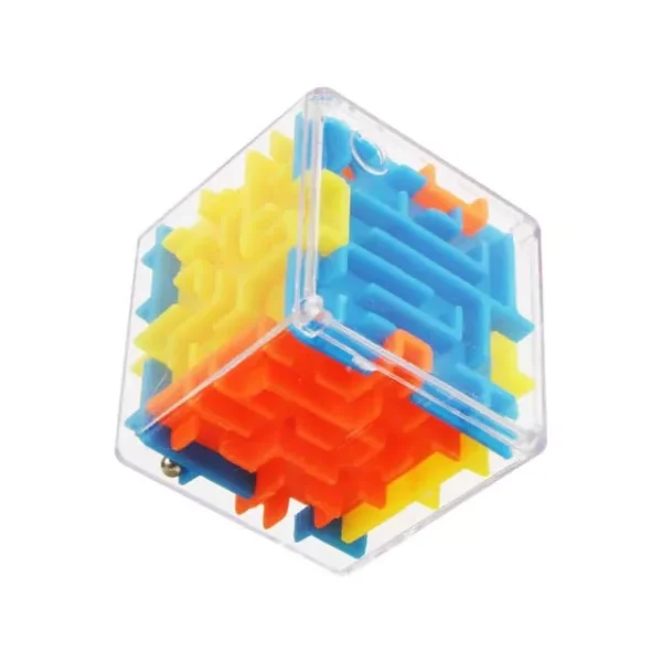 3D Transparent Maze Puzzle Cube: Stress Relief & Brain Booster