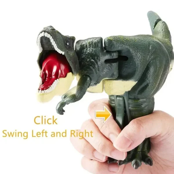 Telescopic Spring Dinosaur - Hand-Operated Decompression Swing Toy for Kids - Image 3