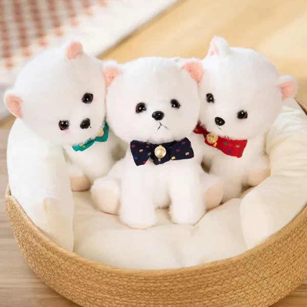 Adorable Fluffy Pomeranian Plush Toy - Image 2