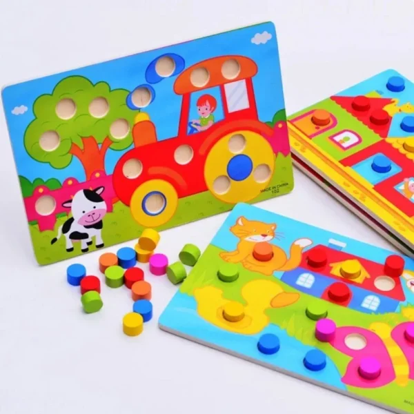 3D Montessori Wooden Jigsaw Puzzle - Image 2