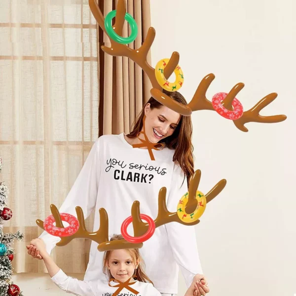 Christmas Reindeer Antler Ring Toss Game - Image 2