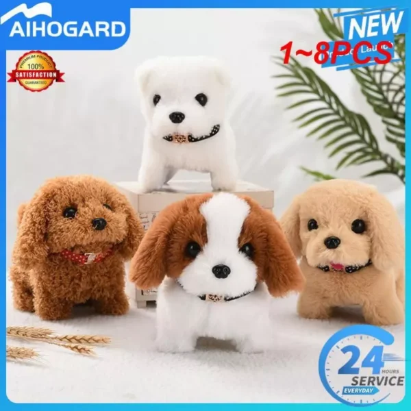 Interactive Plush Electric Puppy - Walking, Barking, Nodding, Tail Wagging Toy Dog - Image 4