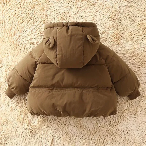 Cozy Winter Baby Down Parka - Plush Warm Cotton Jacket for Toddlers - Image 7