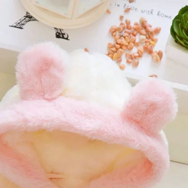 Plush Rabbit Ears Princess Hooded Jacket for Baby Girls - Warm Winter & Autumn Outwear - Image 5