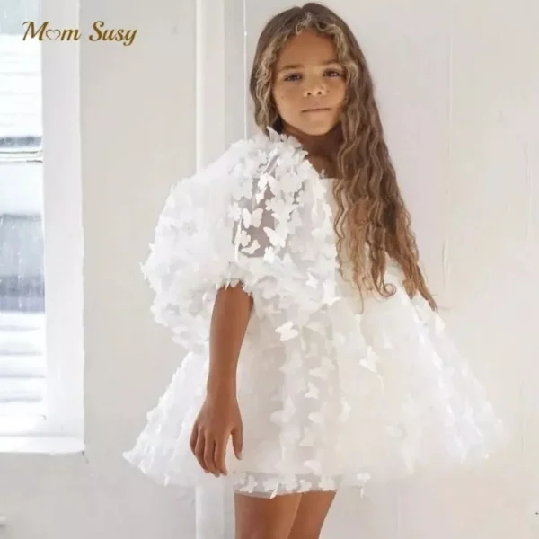 Enchanting Princess Butterfly Tutu Dress for Girls 1-12 Years - Perfect for Parties & Special Occasions - Image 2