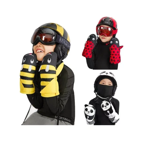 Kids Winter Ski Gloves: Waterproof, Warm, Flexible for Boys & Girls - Image 5