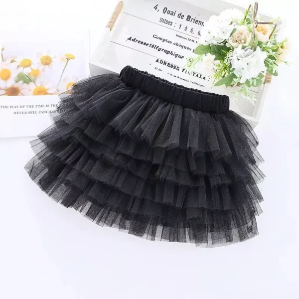 Enchanting Tulle Tutu Skirt for Girls - Fluffy Ballet Pettiskirt for Party and Dance - Image 7